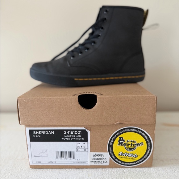 Dr. Martens Sheridan Black High-Top Sneakers - Picture 7 of 7